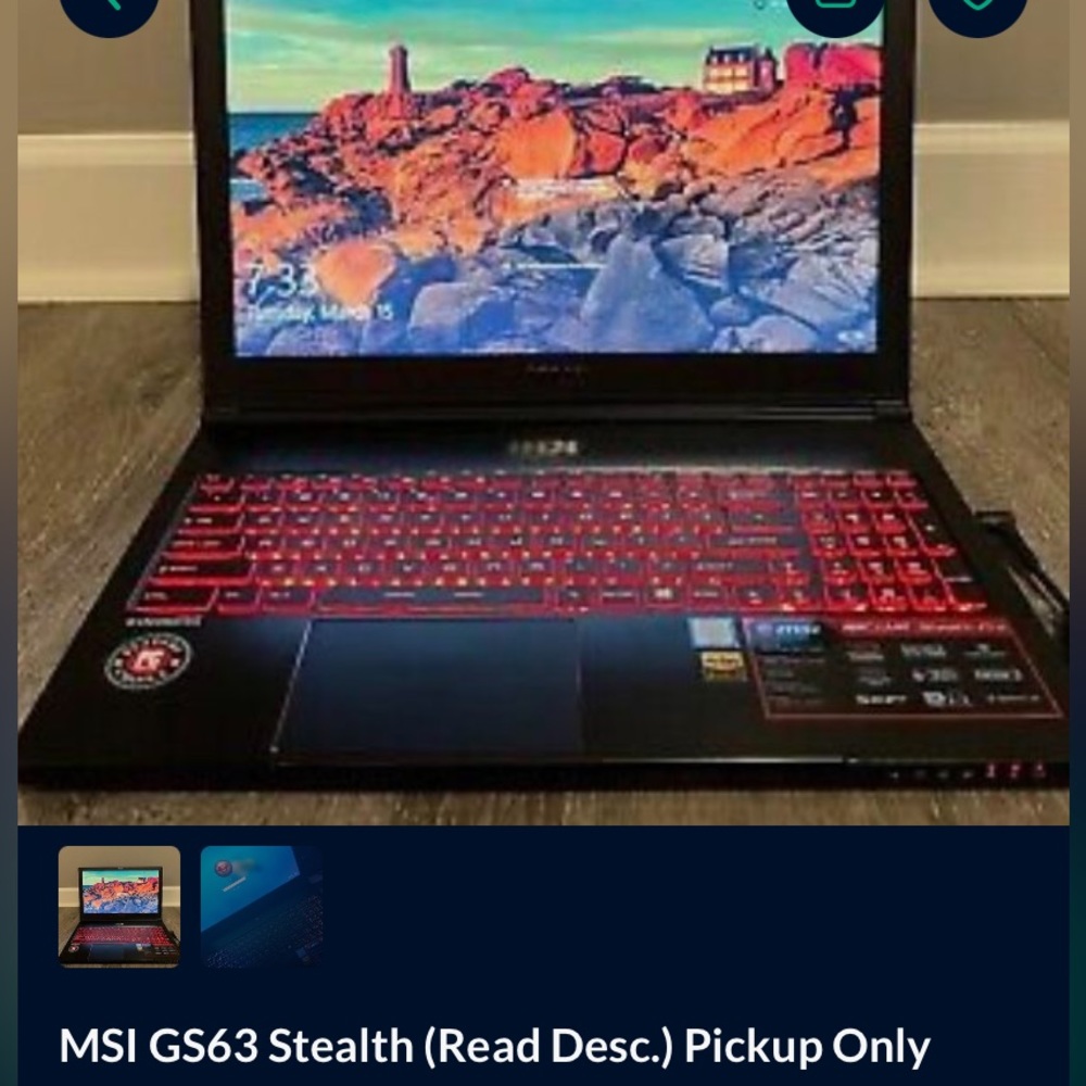 MSI GS63VR Stealth PRO - Picture 2 of 2